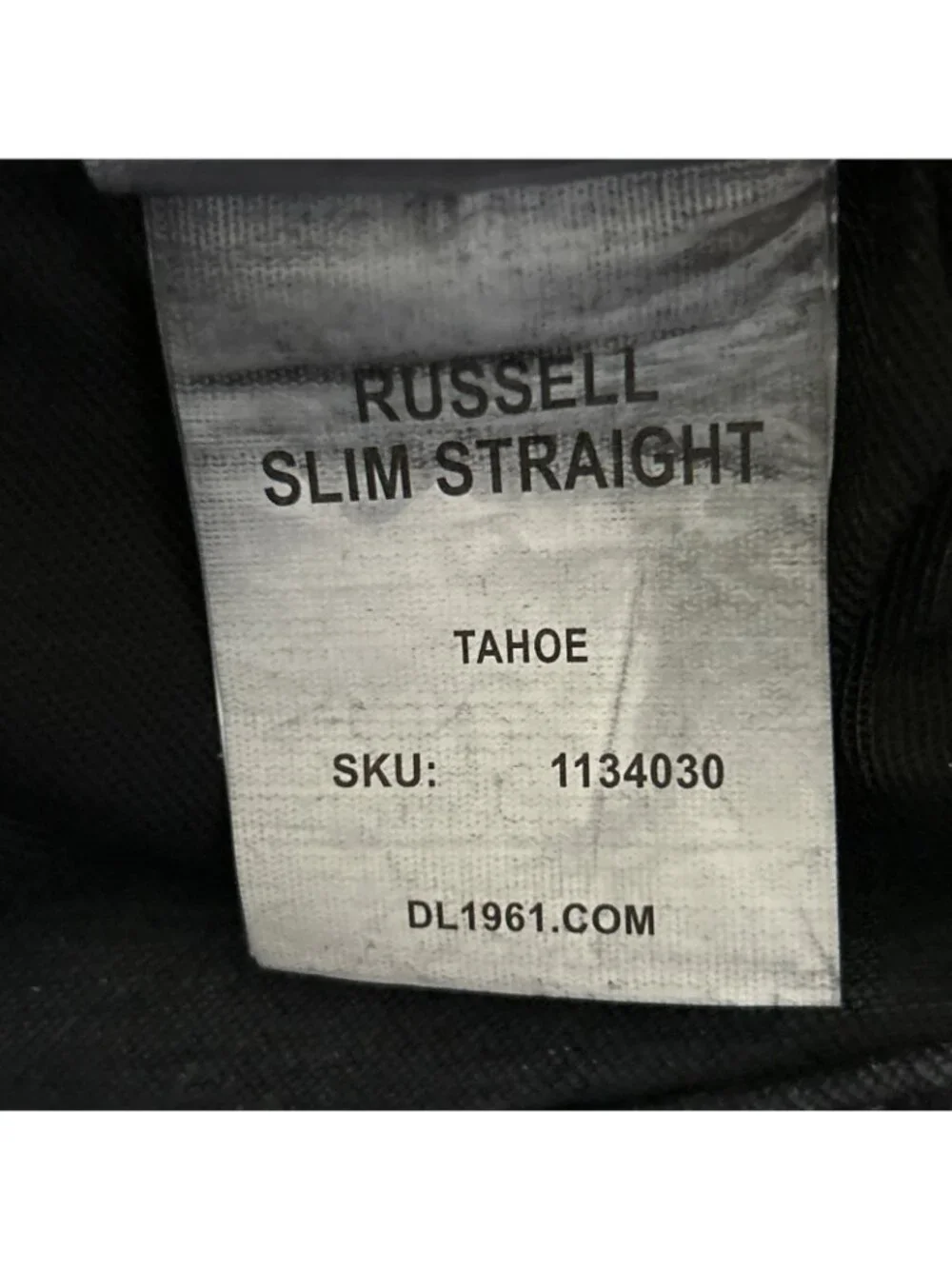 DL1961 Ultimate Russell Slim Straight Jeans Tahoe Dark Wash Blue Men's 36x30